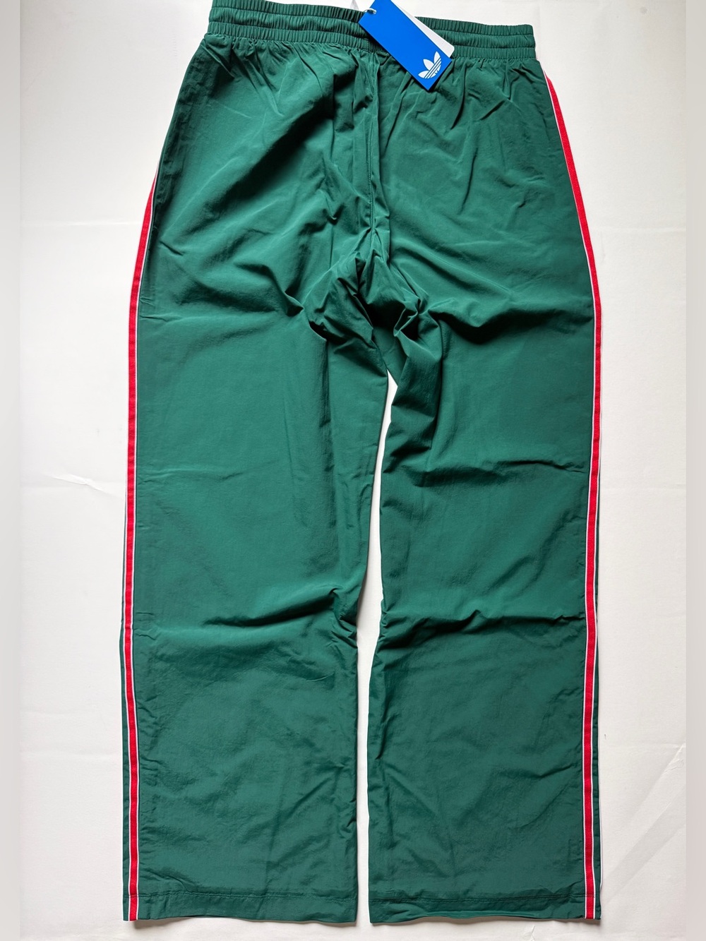 Adidas Originals Women’s SST Woven Track Pants Green/Red KC6517 - Picture 4 of 10